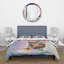 Bouquet de fleurs roses fraîches et abstraites - Ensemble de housse de couette moderne - Microfibre de polyester-66390898