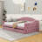 Upholstered Daybed with Trundle, USB and Type-C Charging Ports-1379929843
