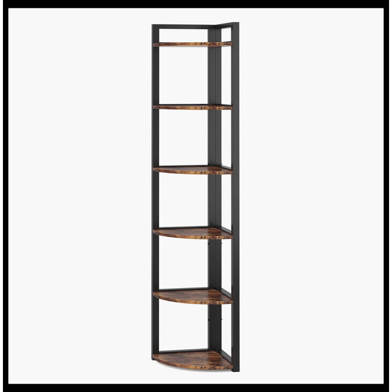 Étagère de coin à 6 niveaux, petite étagère de coin