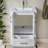 Abhinav 24" White Modern Free-Standing 2-Door & 1-Drawer Single Bathroom Vanity Set