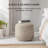Sfera 17" Stone Upholstered Pouf Ottoman-1548333068