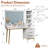 48" Vanity Desk With Hd Lighted Mirror & Glass Top-1406158454