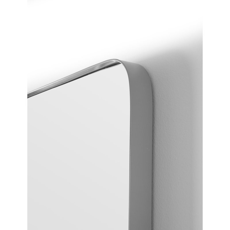 Miroir de salle de bain Duesbury, Gris, 65 po x 22 po