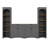 3-Piece Farmhouse Entertainment Center with Storage Cabinet for TVs Up to 70",TV Stand with Bookshelf-86124702