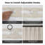 Armita Italian Faux Linen Room Darkening Curtains for Bedroom & Living Room Curtains - Single Panel Window Curtains-183250026-183250023