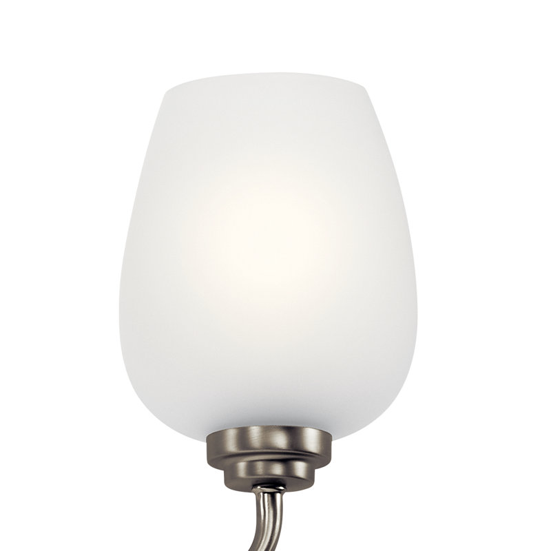 Ursa Armed Sconce, Brushed Nickel