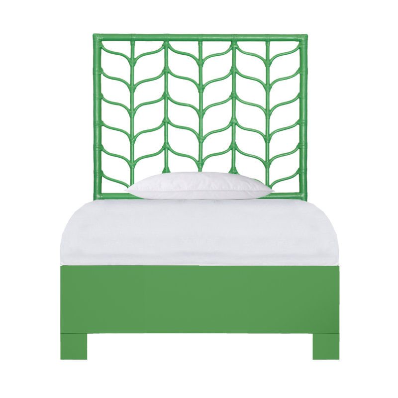 Lit plateforme Ivy, Vert vif, Simple