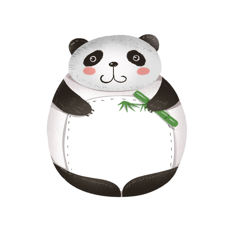 Adhésif décoratif bébé panda