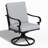 5-Piece Patio Dining Set – 38" Round Table + 4 Swivel Rocking Chairs