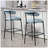 26Inch Teddy Fabric Counter Height Bar Stools-507484379