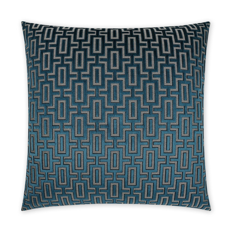 Coussin Bergman, Saphire, Traversin H 14 po x l 42 po