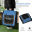 Sac de transport pour animaux 39 po, bleu, avec et plus d'espace de rangement. Sac de transport portatif bleu. Fabriqué à l'aide de tissu et de filet. Pliable et facile à transporter. Rembourrage intérieur confortable. Deux points d'entrée à fermeture à glissière.