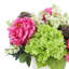 Pivoines, hortensias et lilas disposés dans un vase en céramique