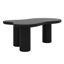 Table basse pour le salon, table basse en forme de nuage avec plateau de 1,5 po d'épaisseur et 3 pieds robustes, table centrale de conception irrégulière-830303791