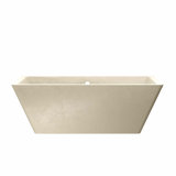 Mendocino 66" x 34" NativeStone Freestanding Soaking Cement Bathtub