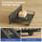 Bed with Headboard and Power Outlets, Upholstered bed with 4 Drawers and RGB LED Lights-1982295135-1982295132