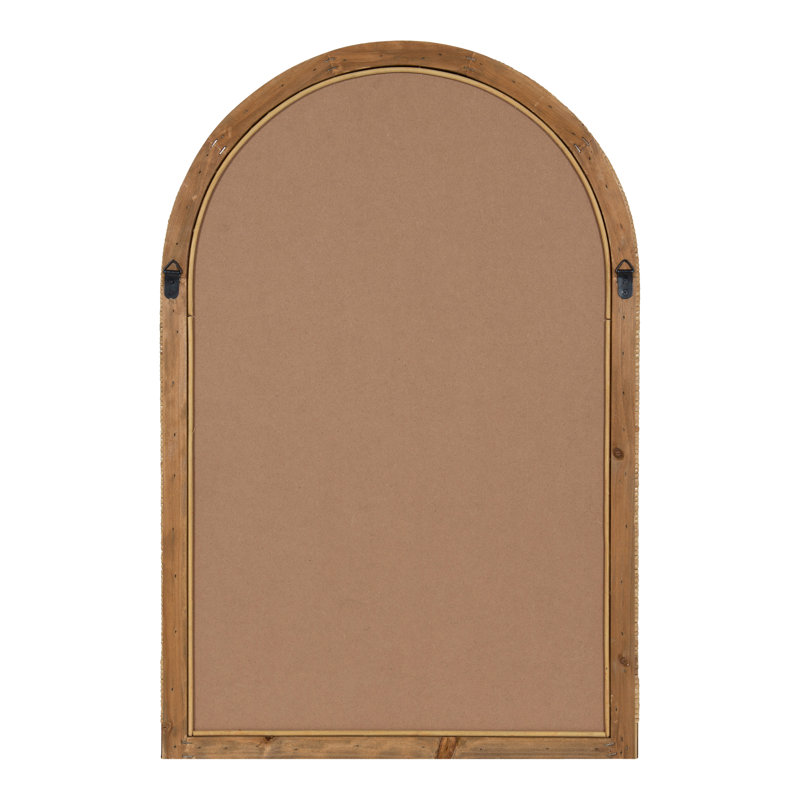 Ashwini Engineered Wood Flat Mirror, 30" H x 20" W, Natural