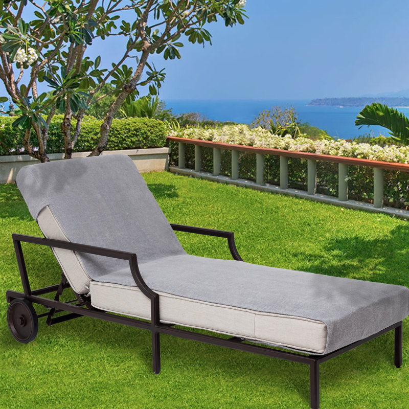 Chaise Lounge Covers 100% Cotton, Standard, Gray