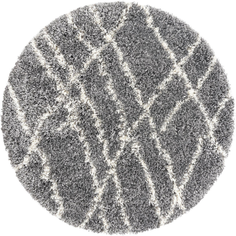 Lotario Abstract Indoor Rug, Round 3'3"