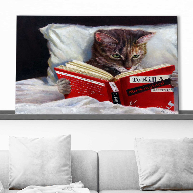 Late Night Thriller par - Peinture, Toile tendue, H 24 po x l 40 po x P 1,5 po