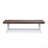 Outdoor Carlisle Benches, Sandblasted Dark Brown + White(Set Of 2)-1560058735