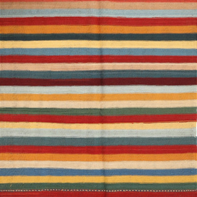 Tapis orange/rouge/jaune contemporain