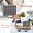 GRS Premium All-Weather Wicker 9 - Person Patio Conversation Set with Cushions-111065715-111065714