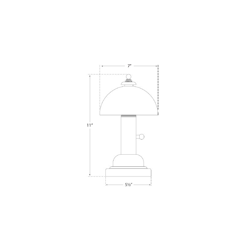Thomas O'Brien Totie Task Lamp, Antique Brass