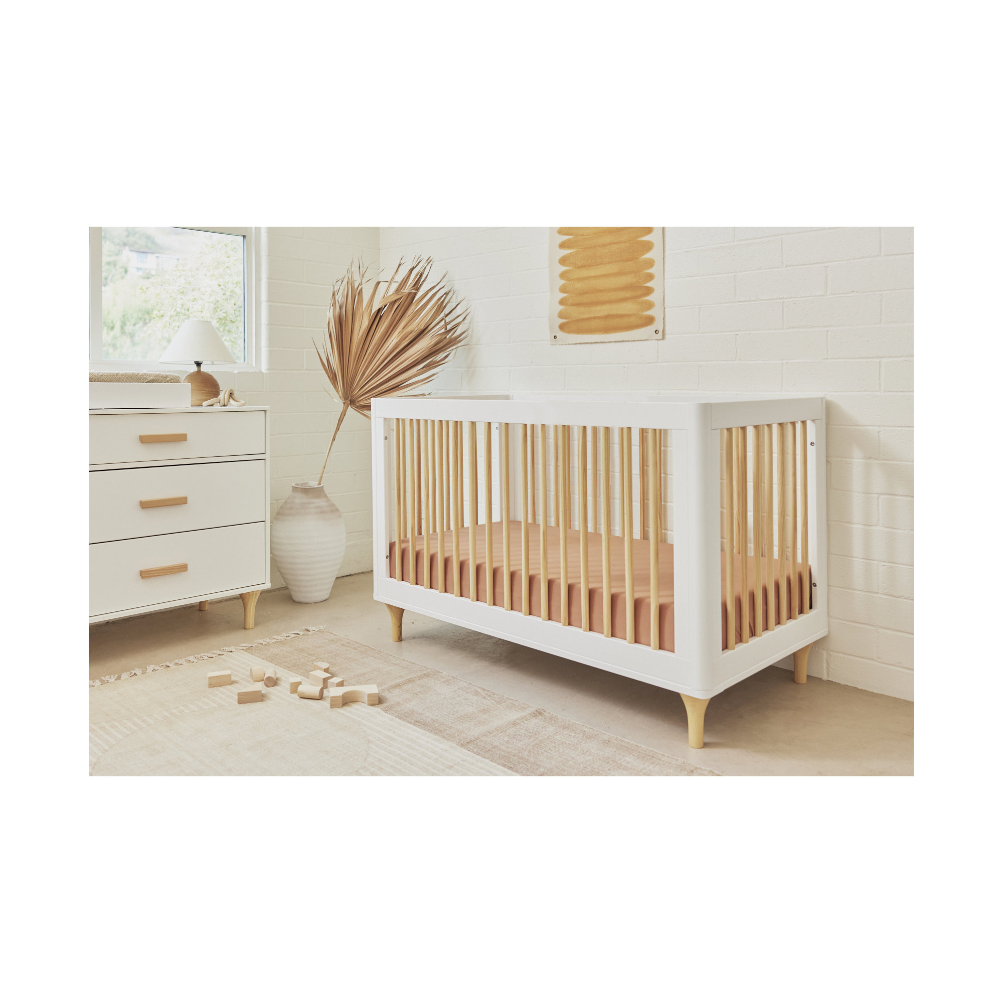 Lolly Convertible Standard Crib Nursery Furniture Set, White