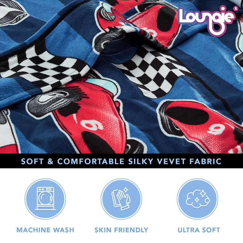 Housse de rangement pour sac de pois 32 po, Microfibre / microsuède bleu auto de course