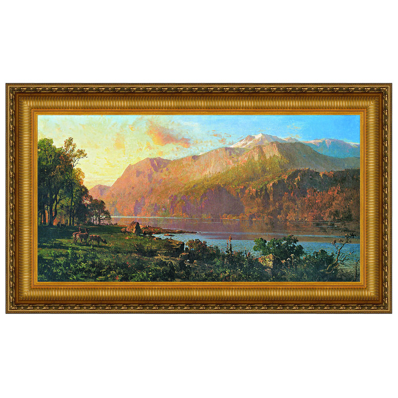 Emerald Lake Near Tahoe, 1900 Print by Thomas Hill, 14.25" H x 19.75" W x 1.875" D