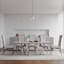 Ensemble de 6 chaises de salle à manger Glam White