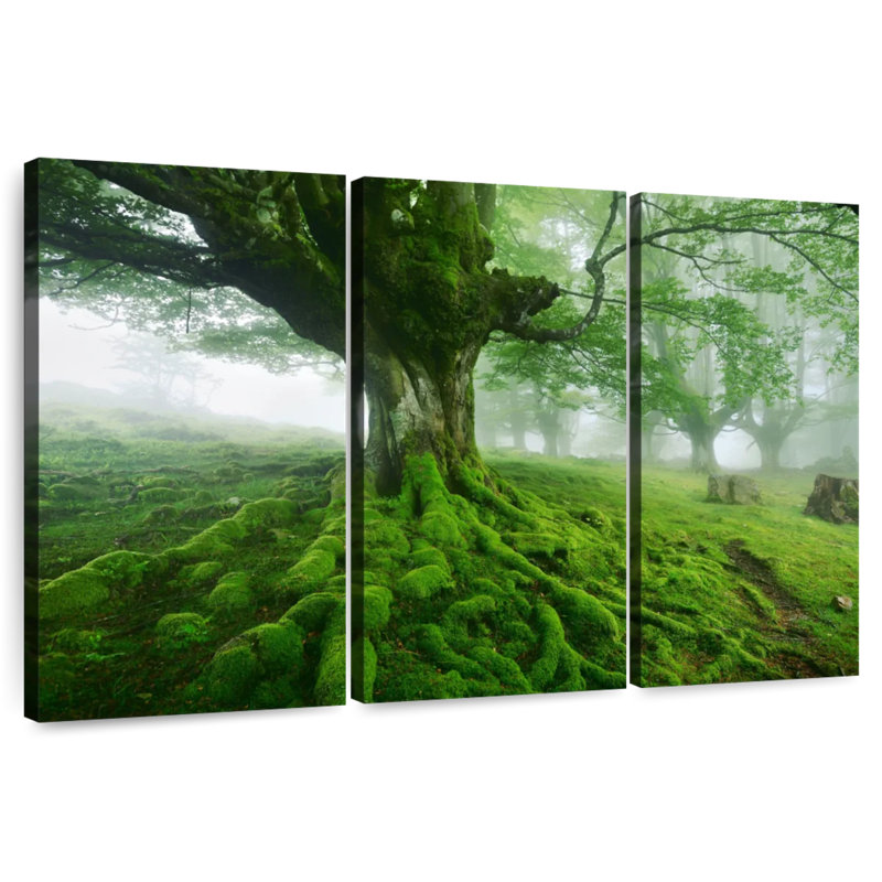 Harnek Mossy Tree, 42" H x 65" W
