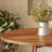 Round Dining Table for 4, 39.4" Farmhouse Style Dining Table with Wooden Reinforced Base, Suitable for Kitchen, Living Room, Walnut