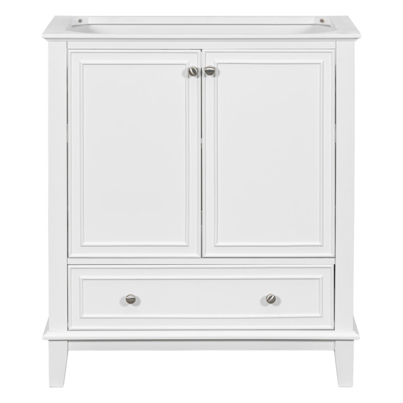Base de meuble-lavabo simple seulement, Blanc