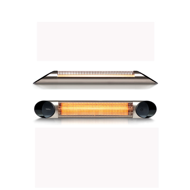 Electric Ceiling Mounted Patio Heater, Silver