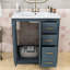  Ensemble de meuble-lavabo chic en bois et panneau de fibres à densité moyenne avec lavabo lisse-1434854486
