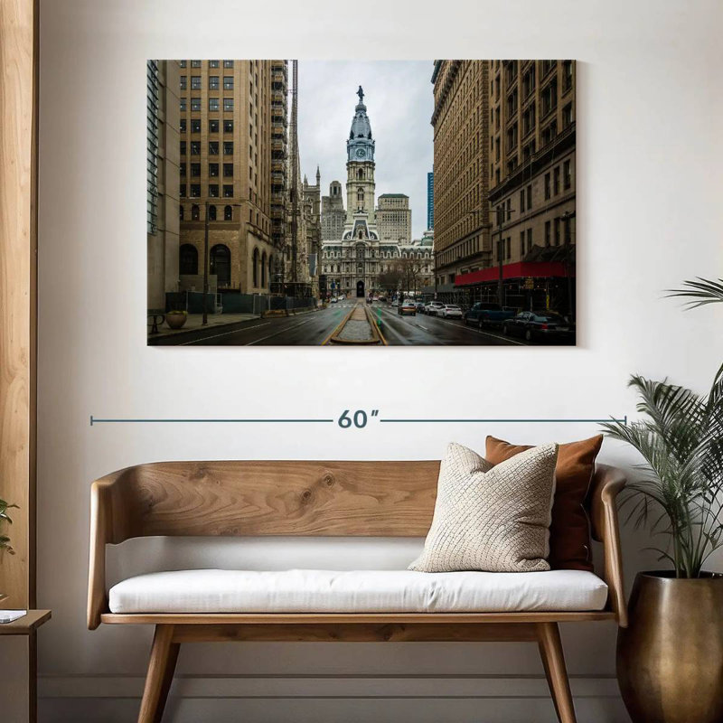 Lilie Philadelphia City Hall View, H 32 po x l 48 po