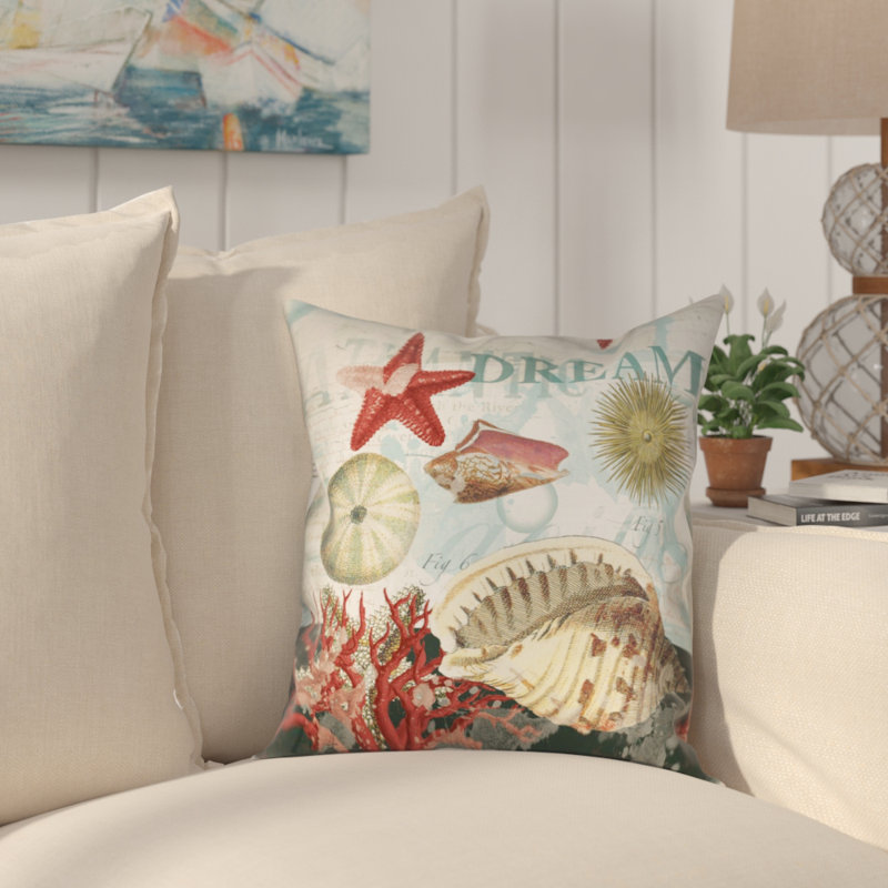 Housse et insert de coussin carré Dream Shells, H 20 po x l 20 po