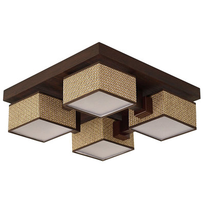 Fabric Semi Flush Mount