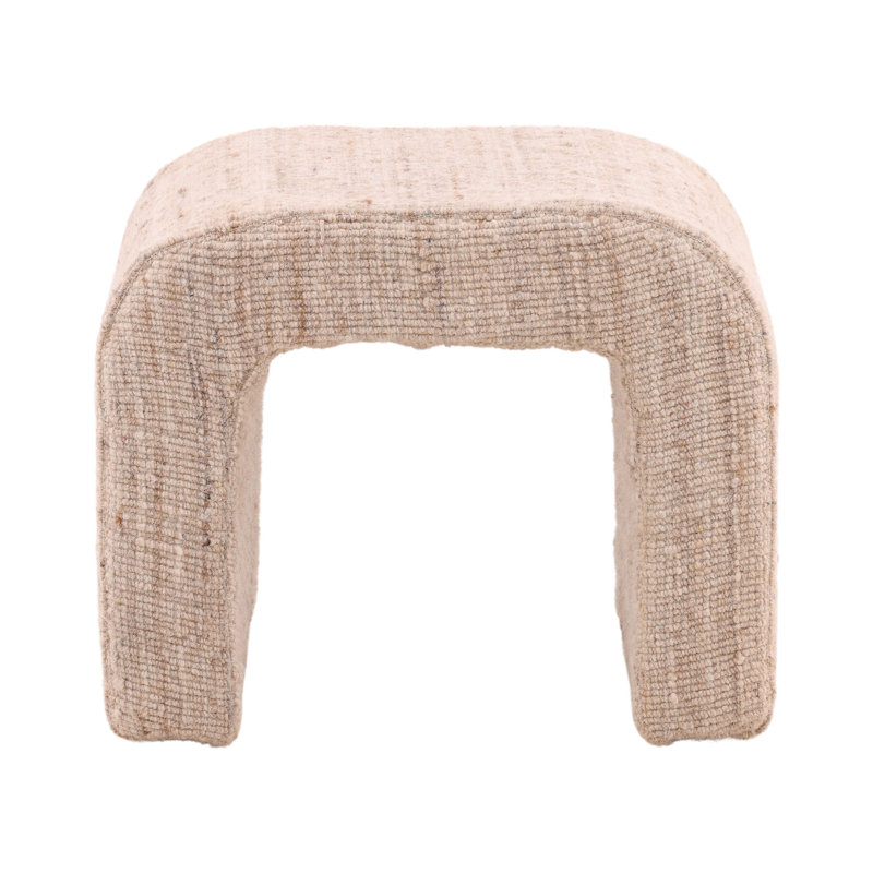 Yaelle 15" Tall Accent Stool, Beige