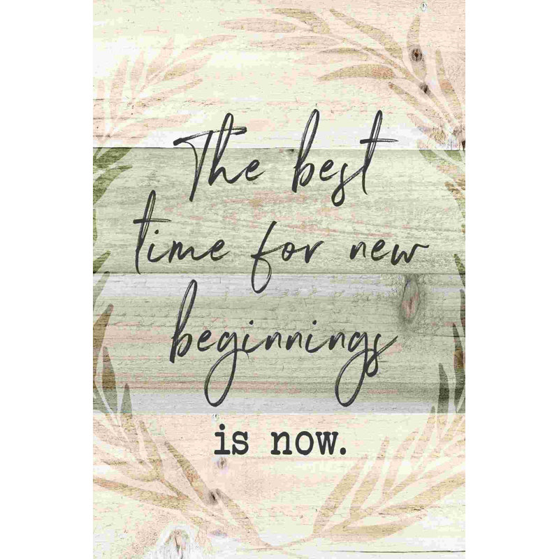 The Best Time, H 12 po x l 8 po