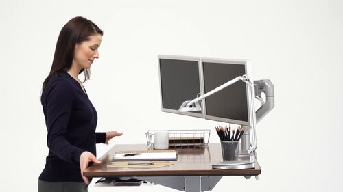 Humanscale Float Mini // Small Home Adjustable Height DeskSmall Adjustable  Desk