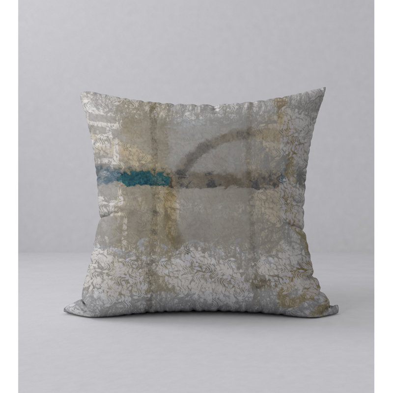 Housse de coussin carrée et encart Famous, 24 po x 24 po
