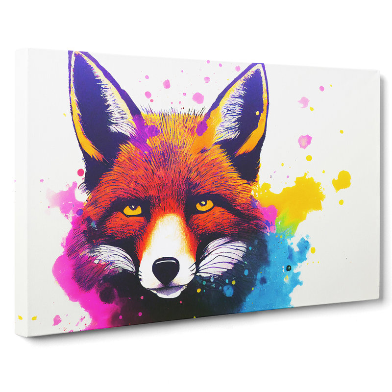 Fox Splash Vol.3 Abstract - Wrapped Canvas, 35cm H x 50cm W x 3cm D