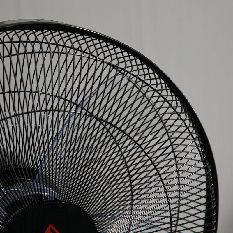 HOMCOM Floor Standing Fan With Remote Control, Oscillating, LED Screen, Stand Up Cooling Fan, Tall Pedestal Electric Fan For Bedroom, Black