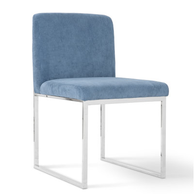 Frozen Fabric Upholstered Side Chair