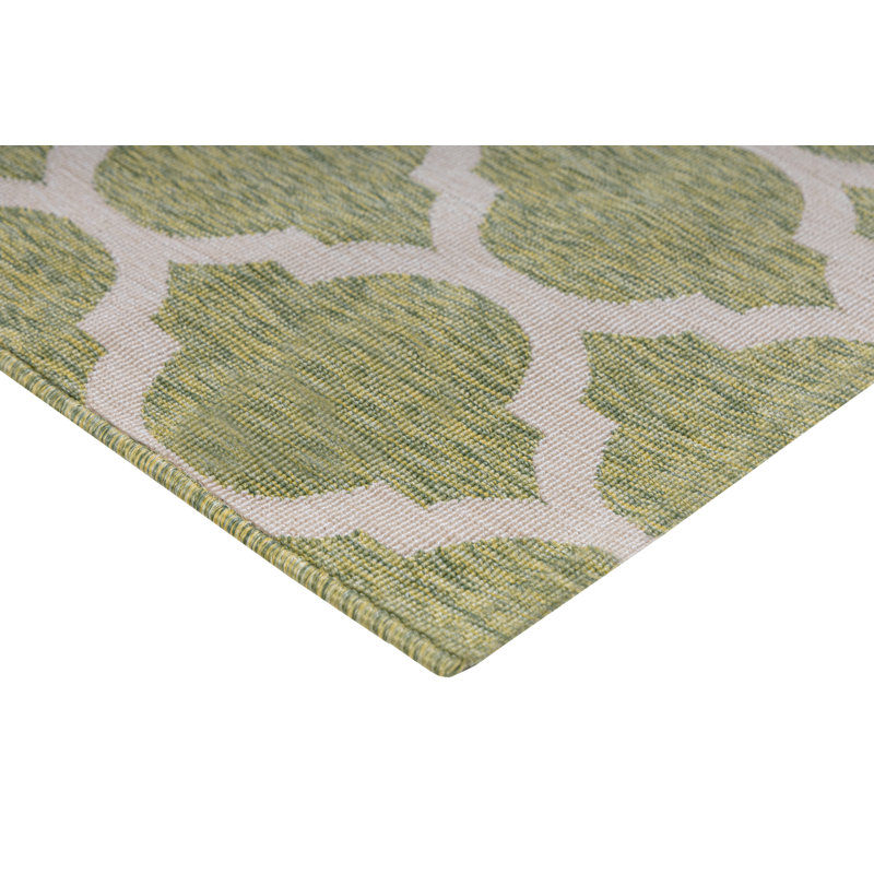 Tapis vert de haute qualité Aliveya, Tapis de couloir 2 pi 7 po x 6 pi 6 po
