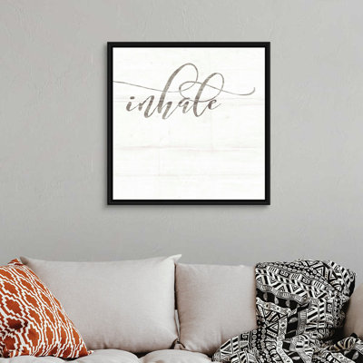 " Inhale " Mixed Media Print