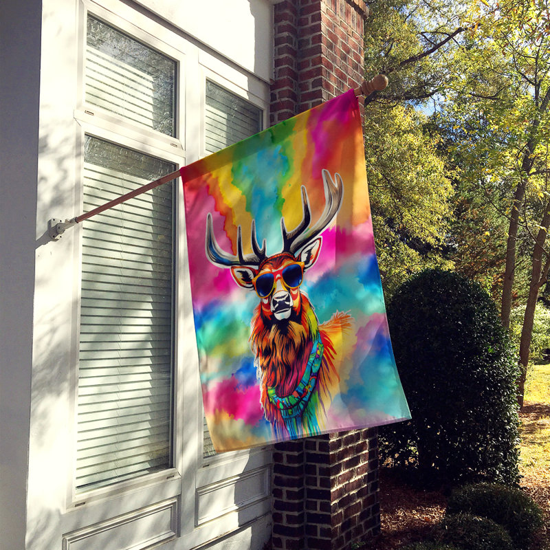 Drapeau de maison de cerf hippie